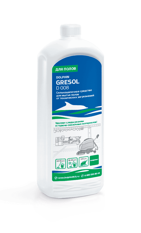 Средство Dolphin ''Gresol'', 1 л., для глубокой уборки