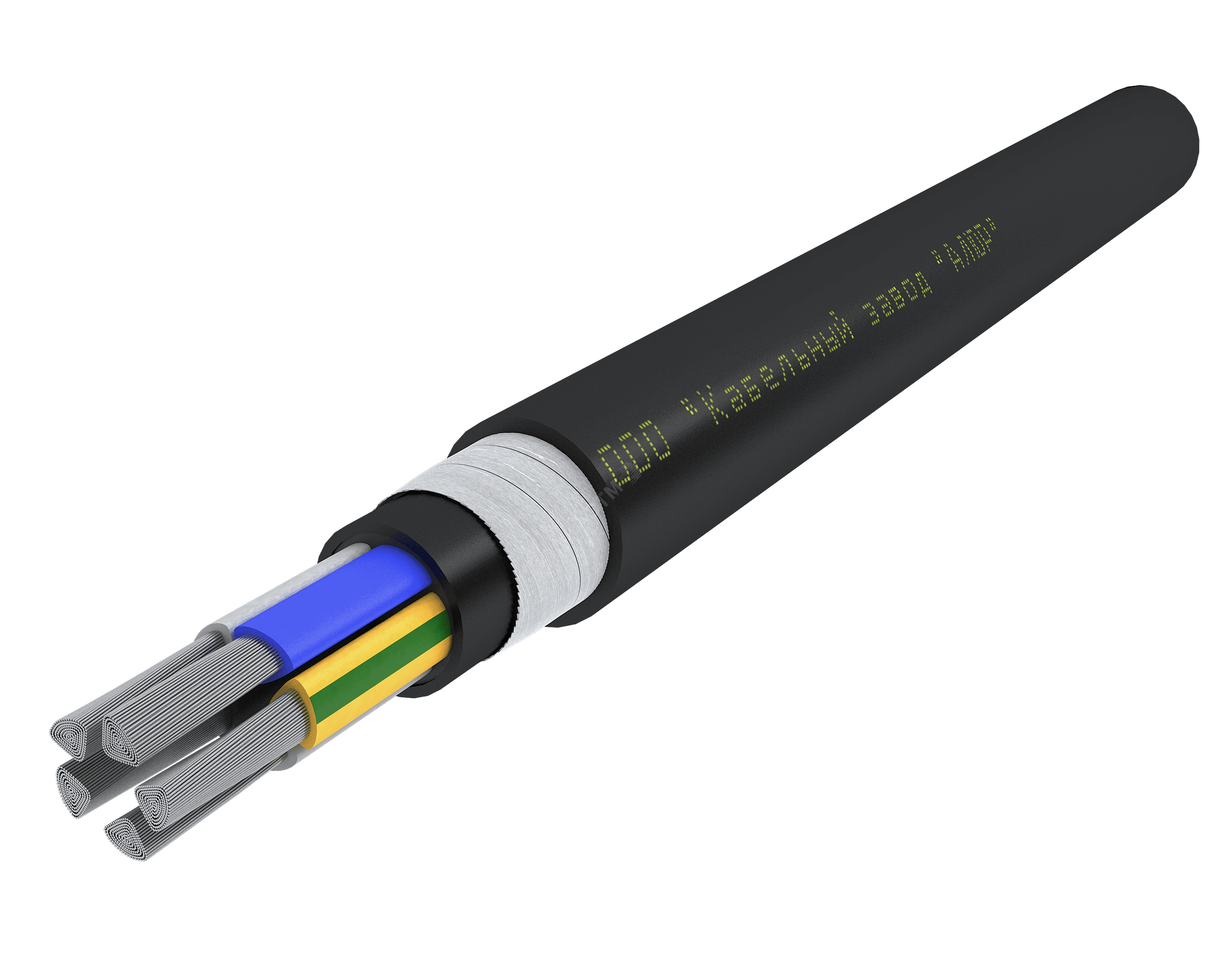 Кабель силовой АПвБШп 5х240 мс (N,PE)-1 Ч, бар