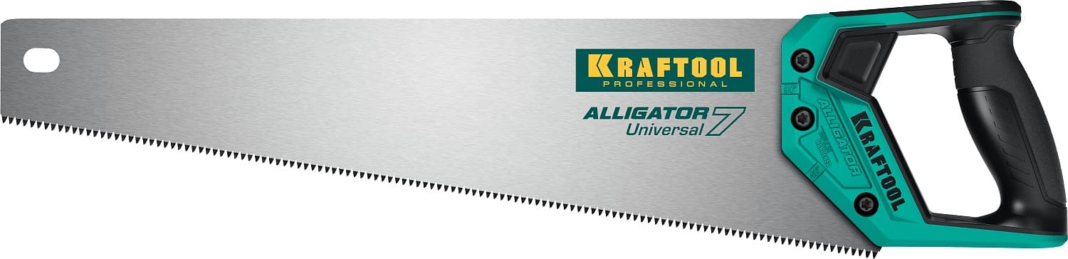 Ножовка универсальная ''Alligator Universal 7'', 450 мм, 7 TPI 3D зуб