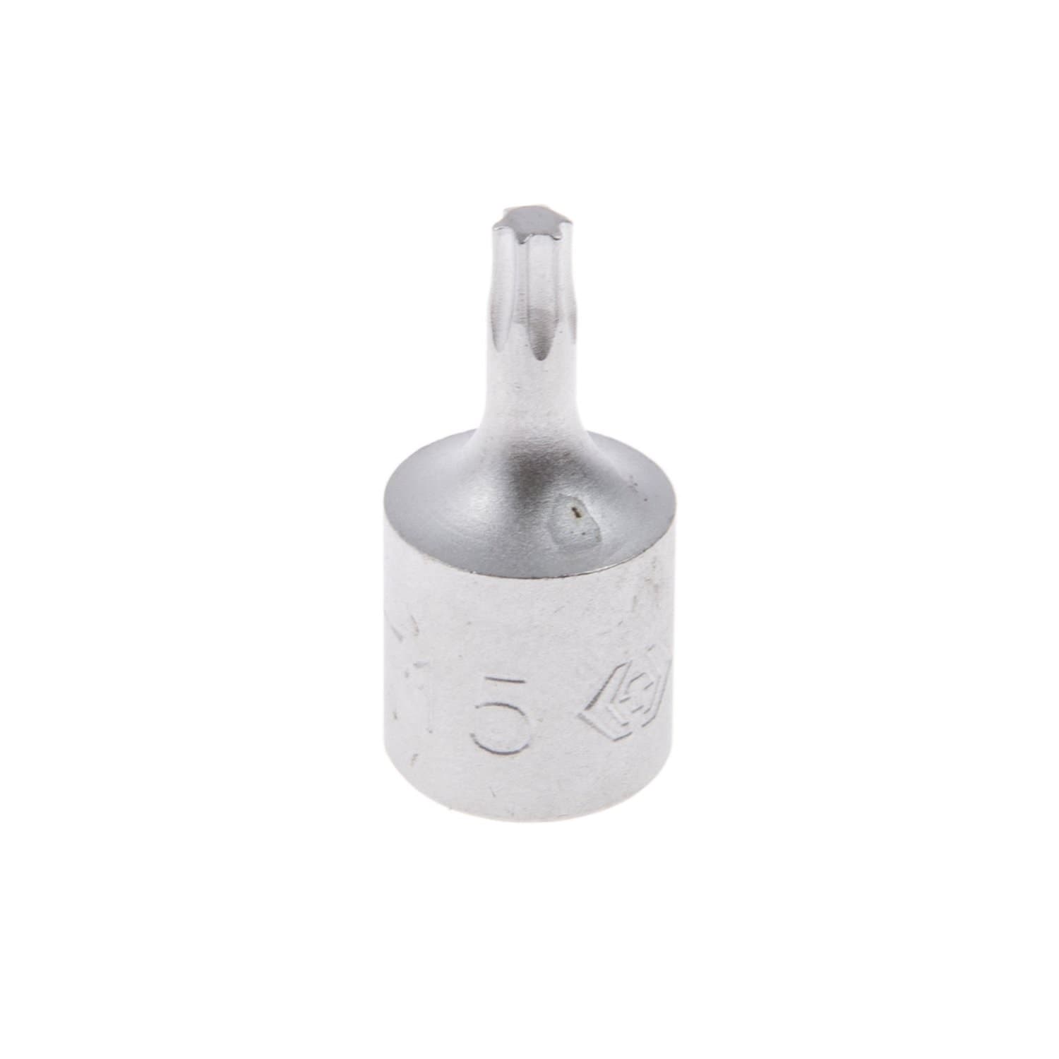Насадка (бита) торцевая 1/4', TORX, T15, L = 25 мм