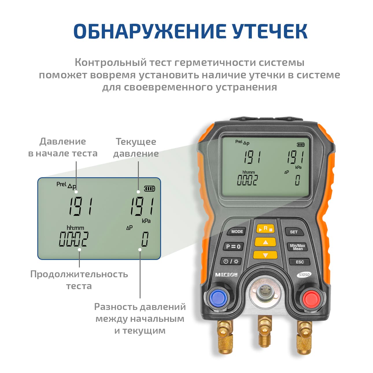 Коллектор цифровой манометрический 51050