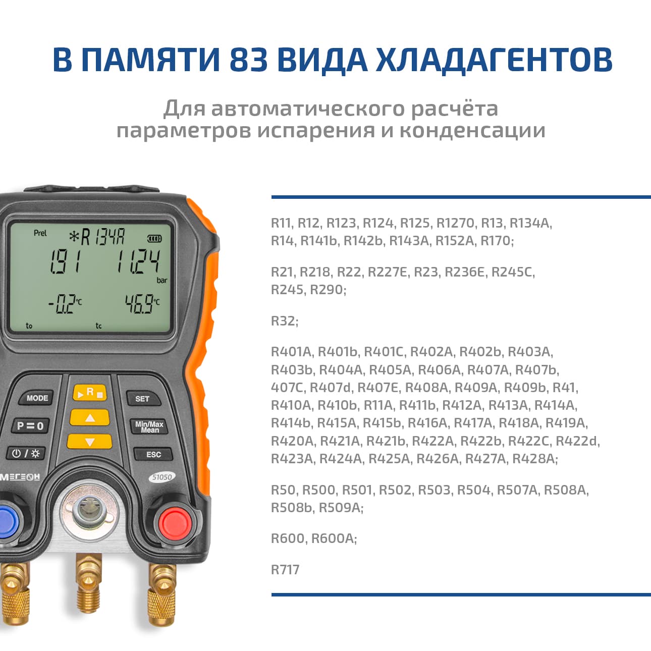 Коллектор цифровой манометрический 51050