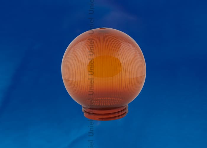 Рассеиватель UFP-P150A BRONZE призматический (с насечками) в форме шара для садово-парковых светильников. Диаметр - 150мм. Тип соединения с крепежным элементом - резьбовой. САН-пластик, бронзовый. Упаковка - 16 шт. в групповой картонной коробке