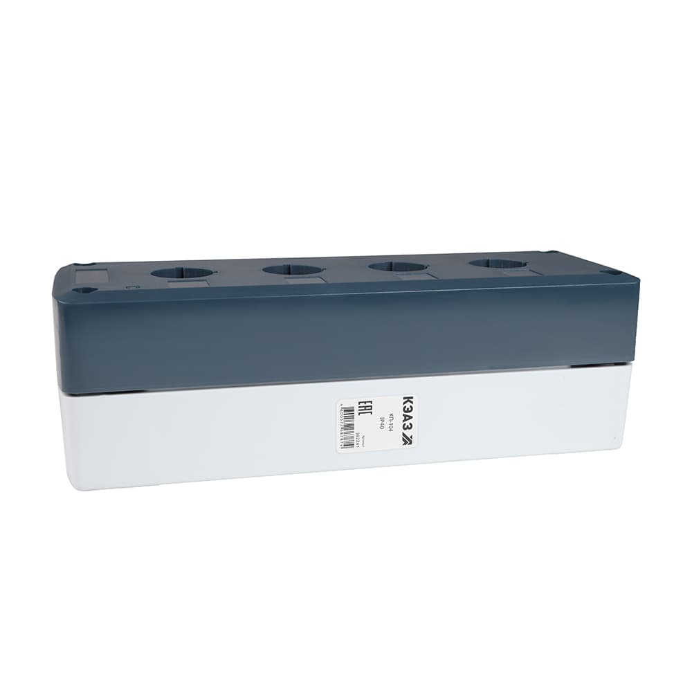 КП-104 Корпус кнопочного поста серый 4 отв. IP40