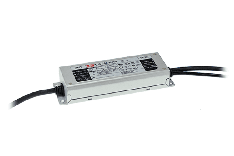 Источник питания AC-DC, 192Вт, IP67, вход 90…305В AC, 47…63Гц, ККМ, выход 8.3А/16.8…24В, изоляция 3750В AC, в кожухе 199х63х35.5мм, -40…+90°С (корпус), встр. потенциометр