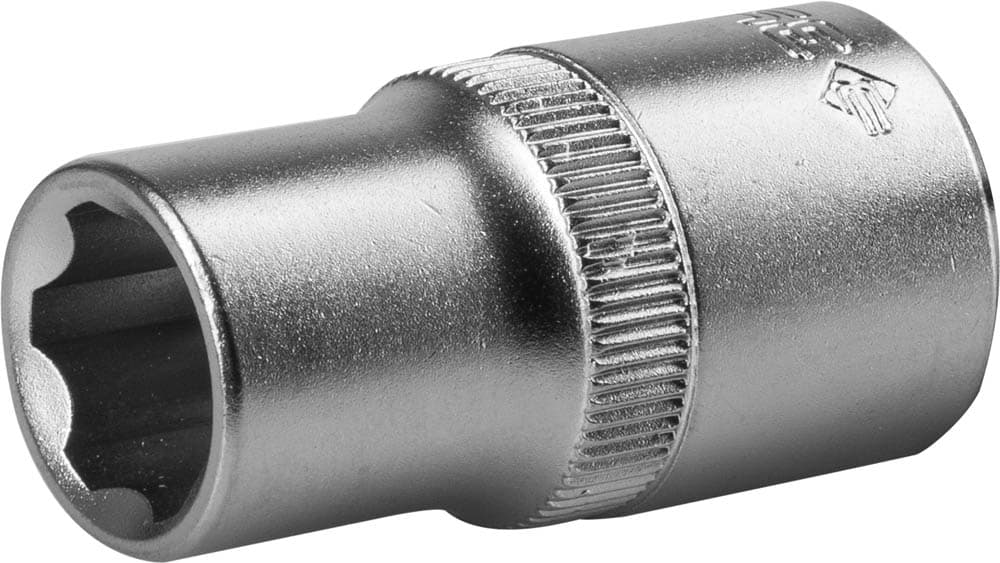 Торцовая головка ''Мастер'' (1/2''), Cr-V, SUPER LOCK, хроматированное покрытие, 12 мм