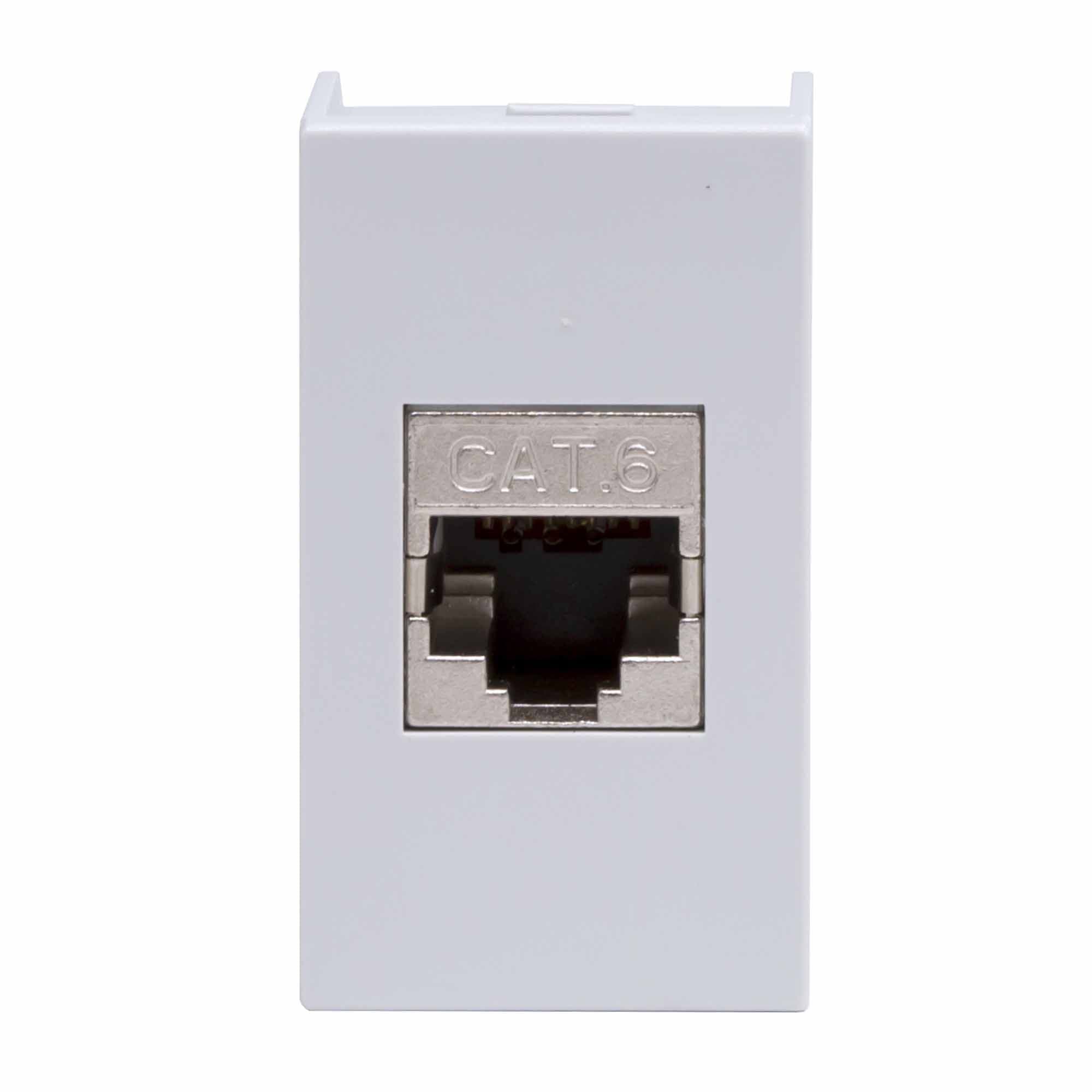 Розетка RJ-45 кат.6,экр, ЭУИ Вива (Viva),1 мод.,сер