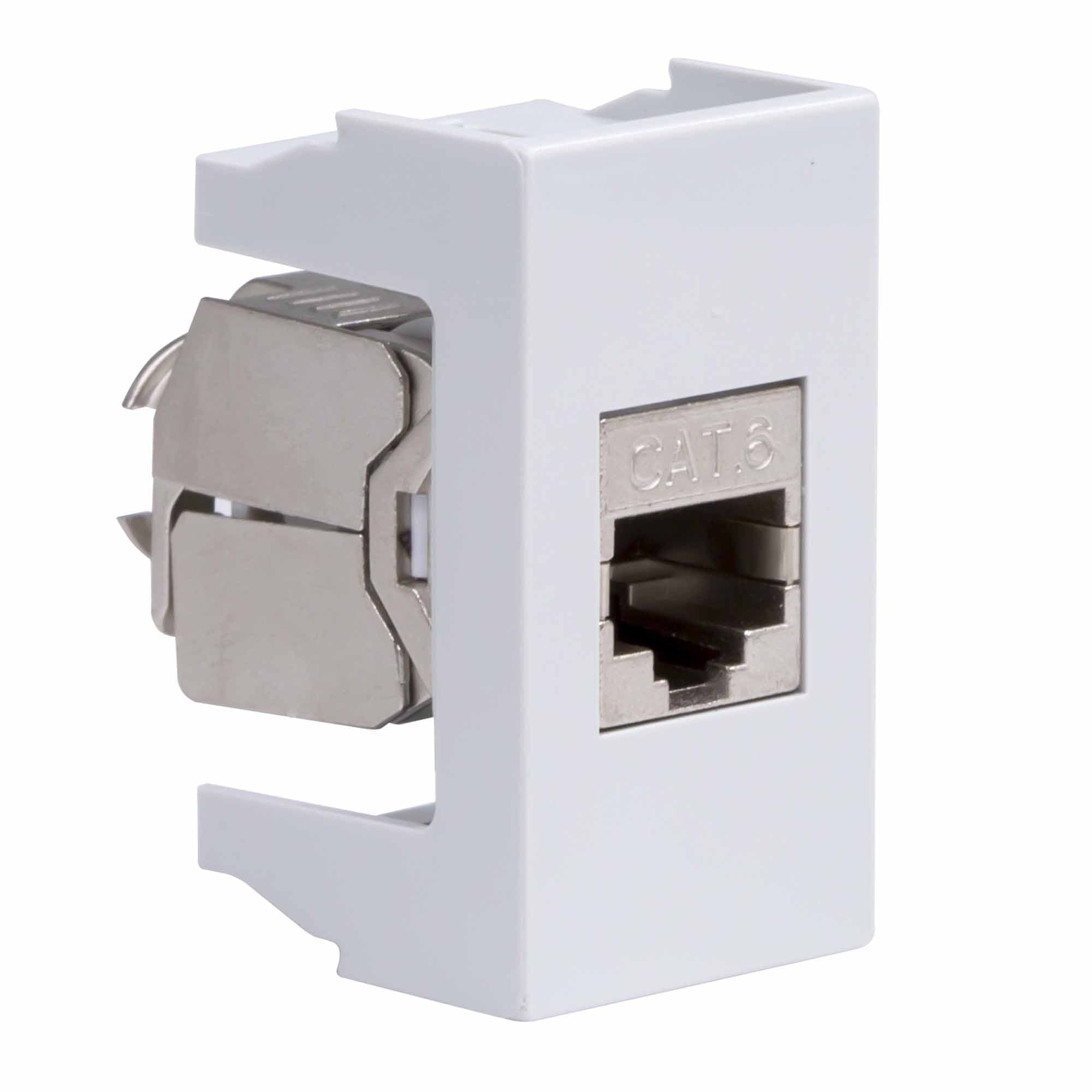 Розетка RJ-45 кат.6,экр, ЭУИ Вива (Viva),1 мод.,сер