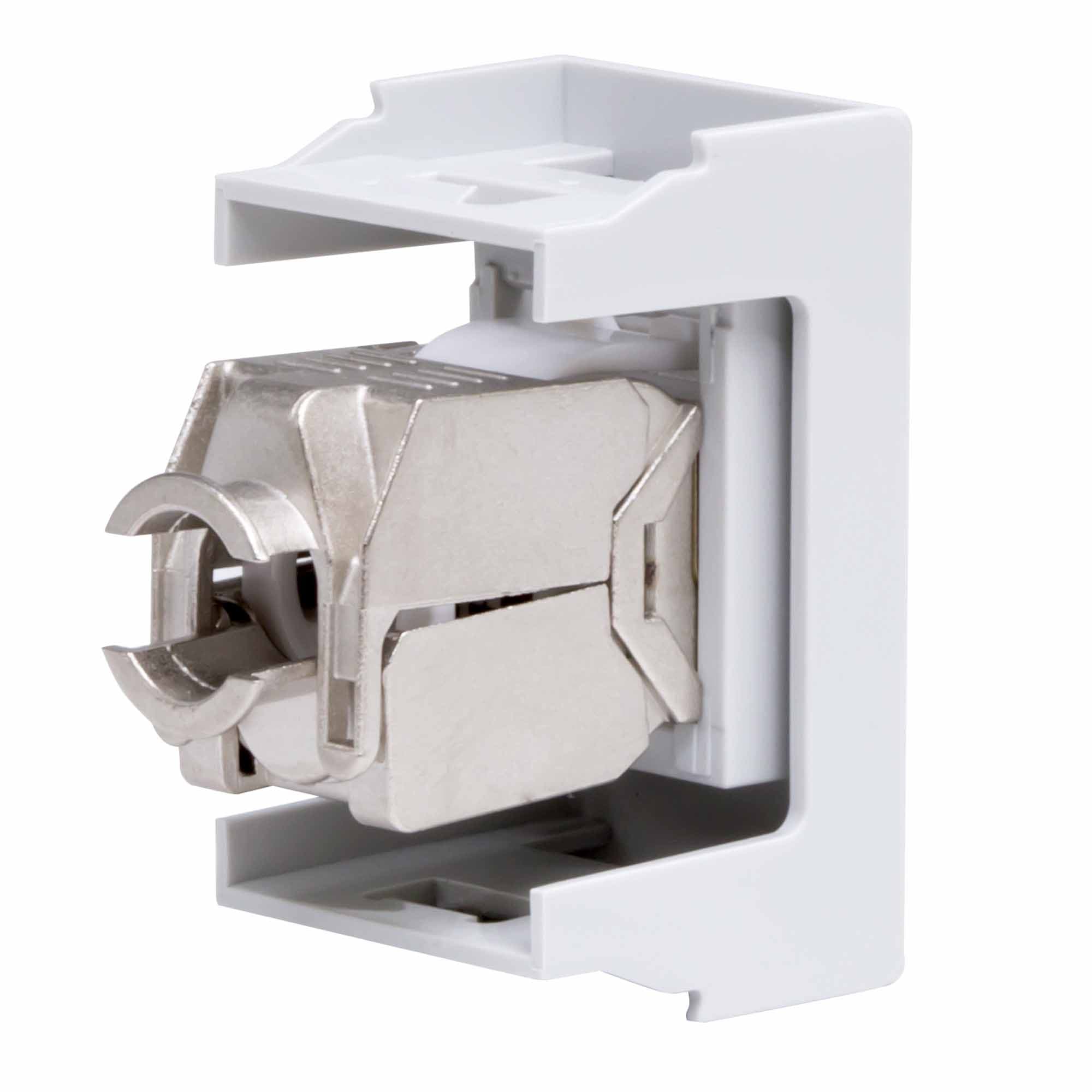 Розетка RJ-45 кат.6,экр, ЭУИ Вива (Viva),1 мод.,сер