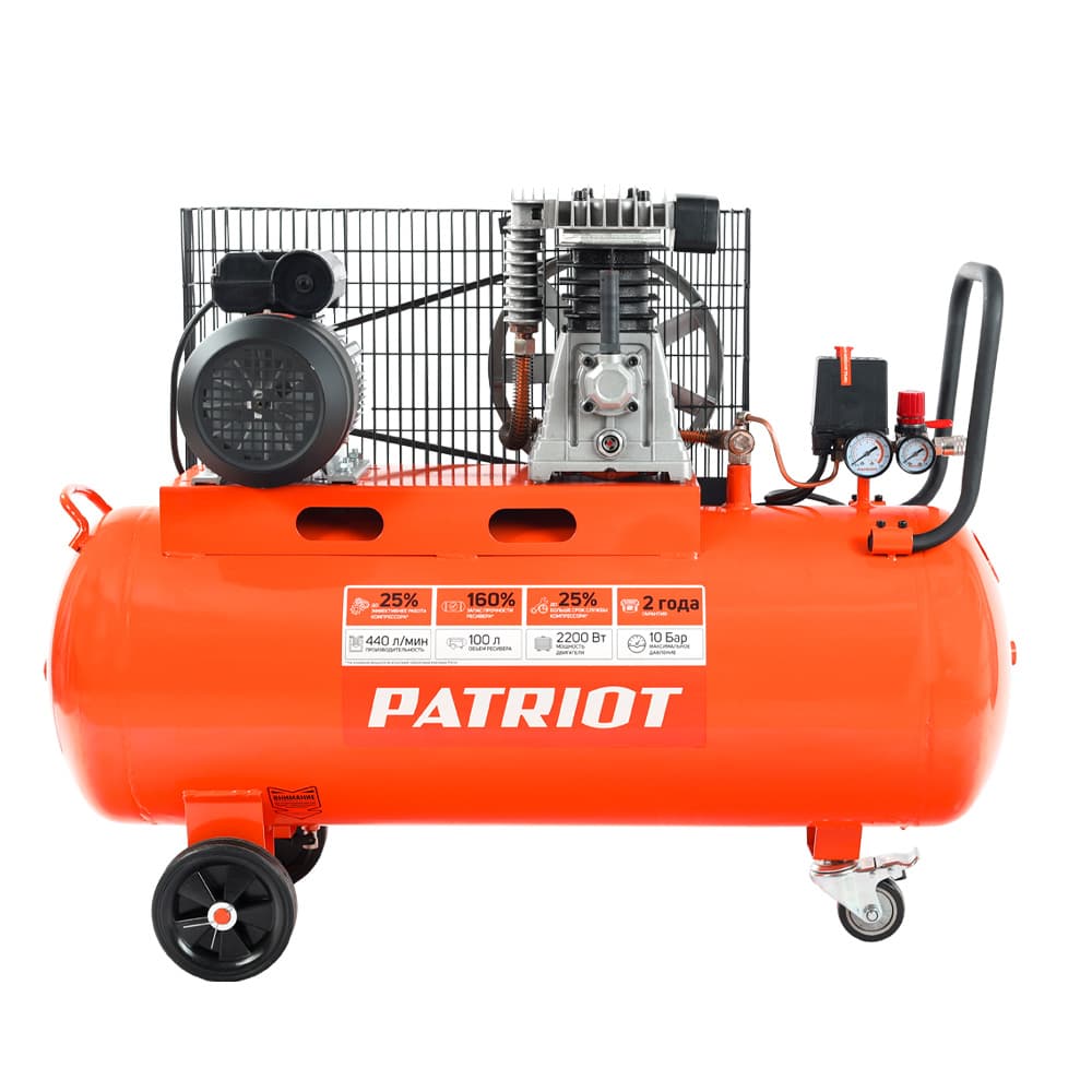 Компрессор  поршневой ременной PTR 100-440I