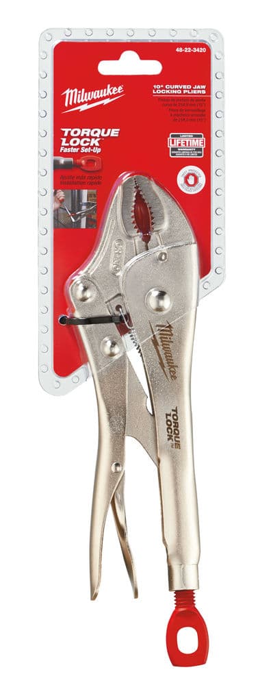 Ручной инструмент зажим 10'' TORQUE LOCK закругленные губки