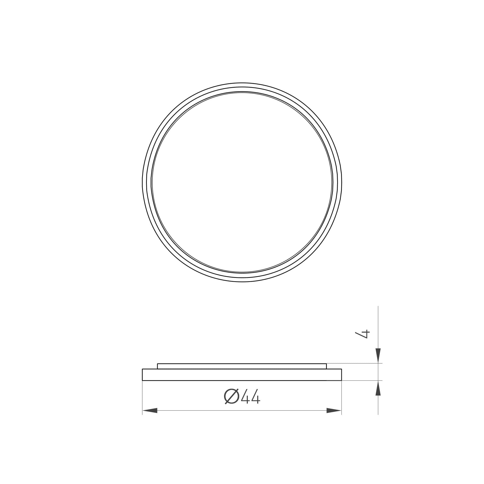 Насадка овалорисующая LGD-DIAFILM-OVAL-LENS-R44 BK металл