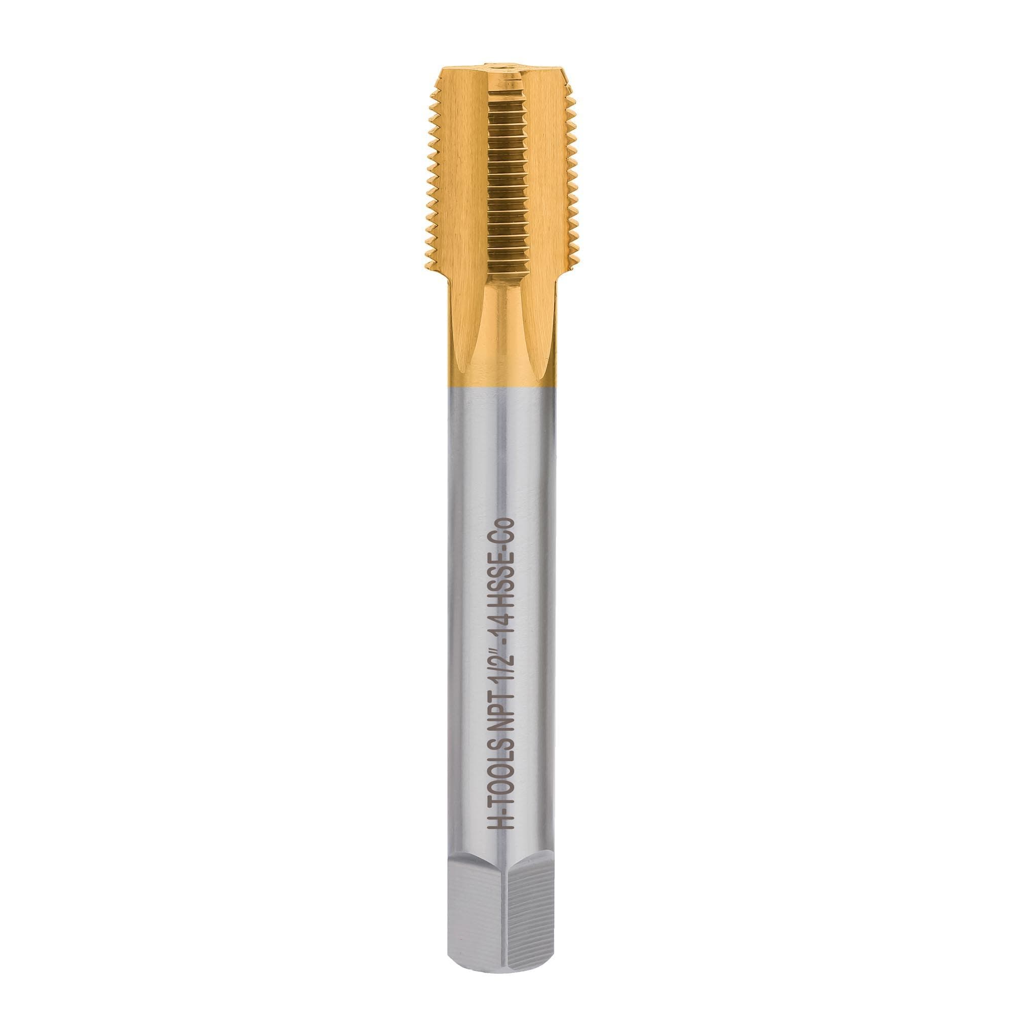 Метчик машинный конический NPT 1/2 -14 HSSE-TiN C/2-3P 60°