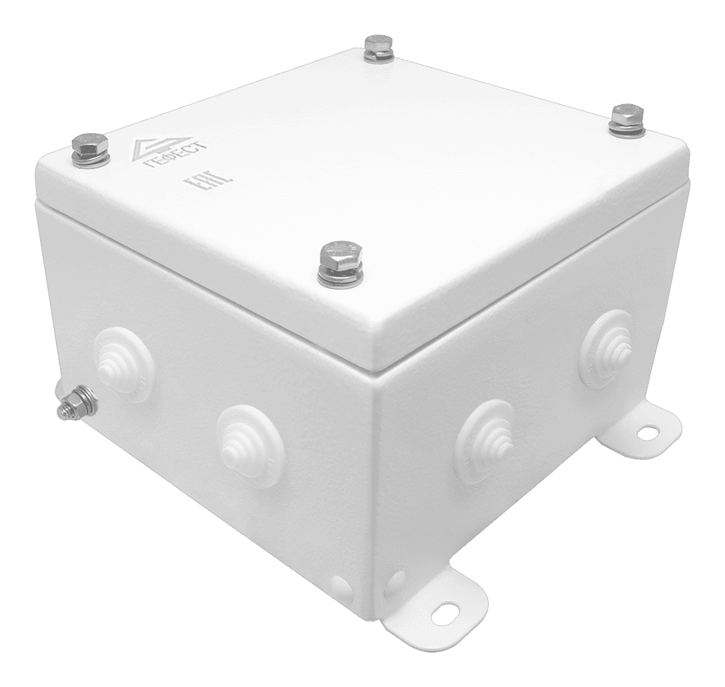 Коробка распределительная КМ-А-IP55-1515, корпус из оцинкованной стали, количество вводов 8