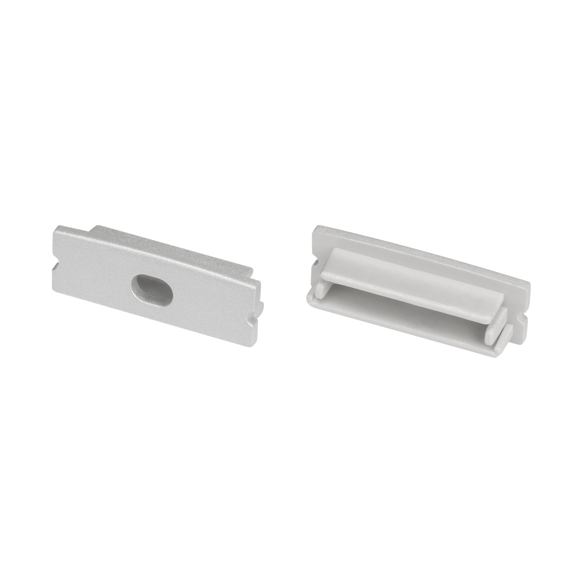 Заглушка LINE-3010 SILVER с отверстием, пластик