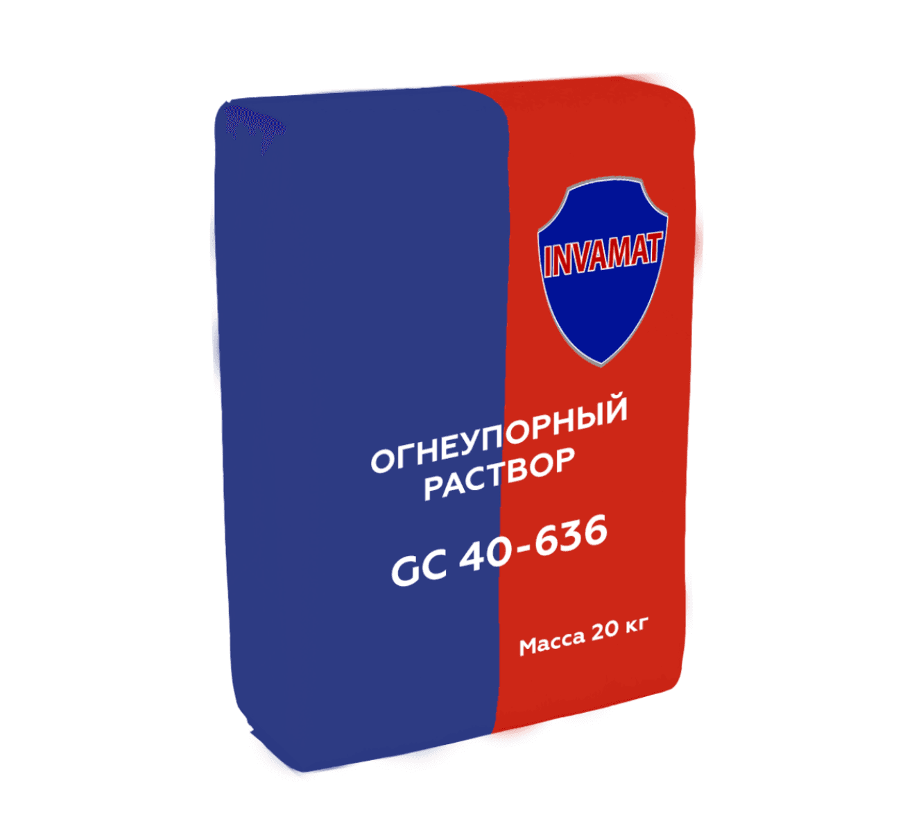 Раствор огнеупорный  GC 40-636 , INVAMAT GC 40-636,  мешок 20 кг