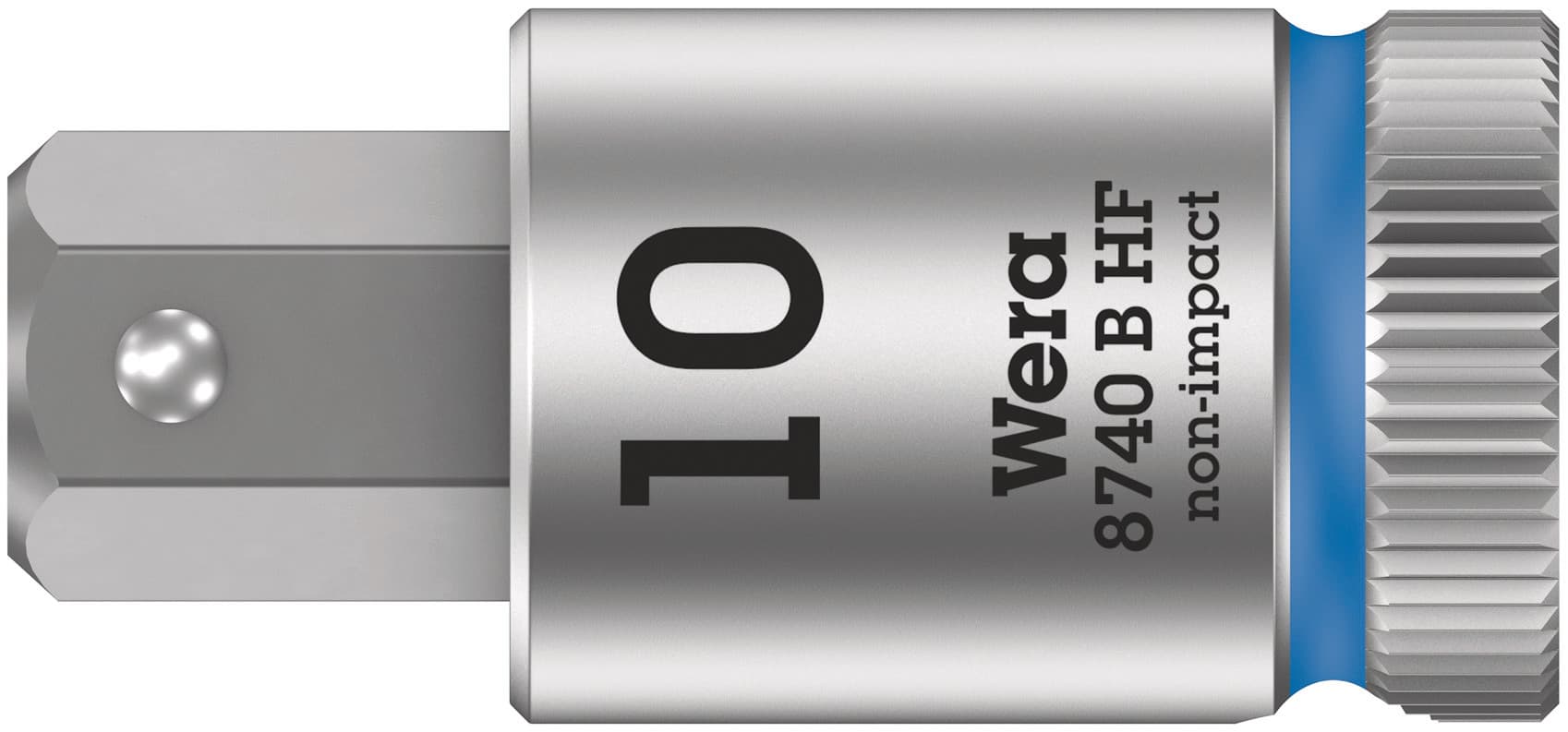 Головка торцевая 8740 B Hex-Plus HF Zyklop со вставкой под внутренний шестигранник DR 3/8 с функцией фиксации крепежа 10X38.5 мм
