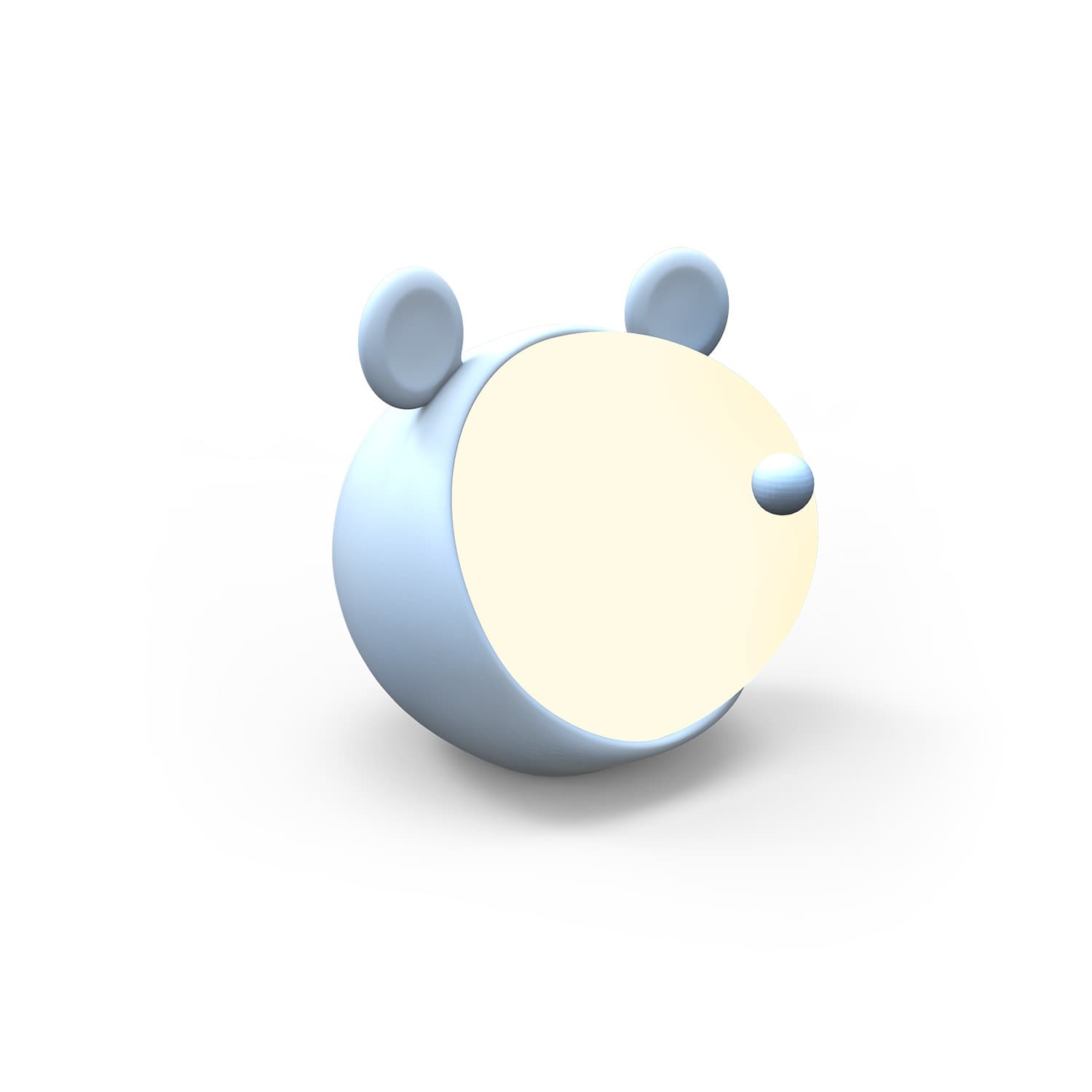 Светильник ночник настольный 5 Вт 200 лм 2700-6000К DC 5В Голубой IP20 100х100х109мм с Li-ion акк 1200мА диммируемый Qplus
