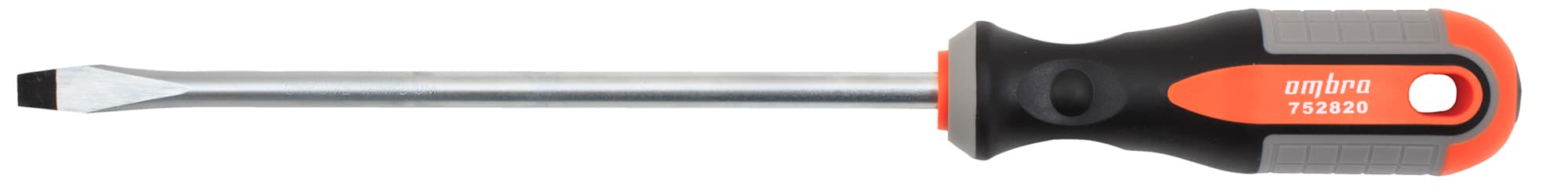 Отвертка стержневая шлицевая ROUND GRIP, SL8x200 мм