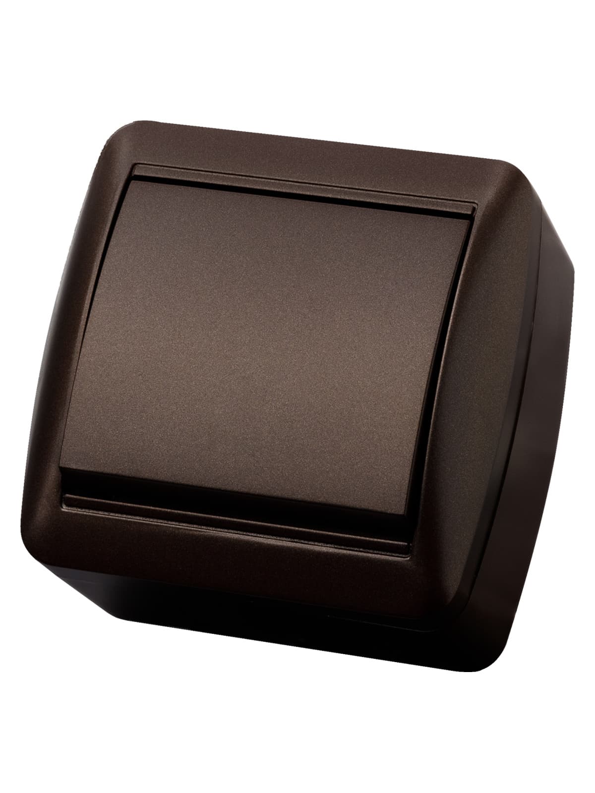 Выключатель 1-кл.  открытой установки IP44 10А    шоколад Селигер TDM SQ1818-0201 TDM ELECTRIC