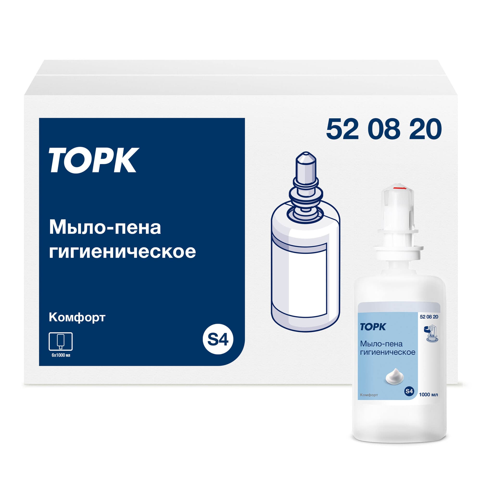 Жидкое  мыло-пена гигиеническое  Торк Advanced, 1 л., S4