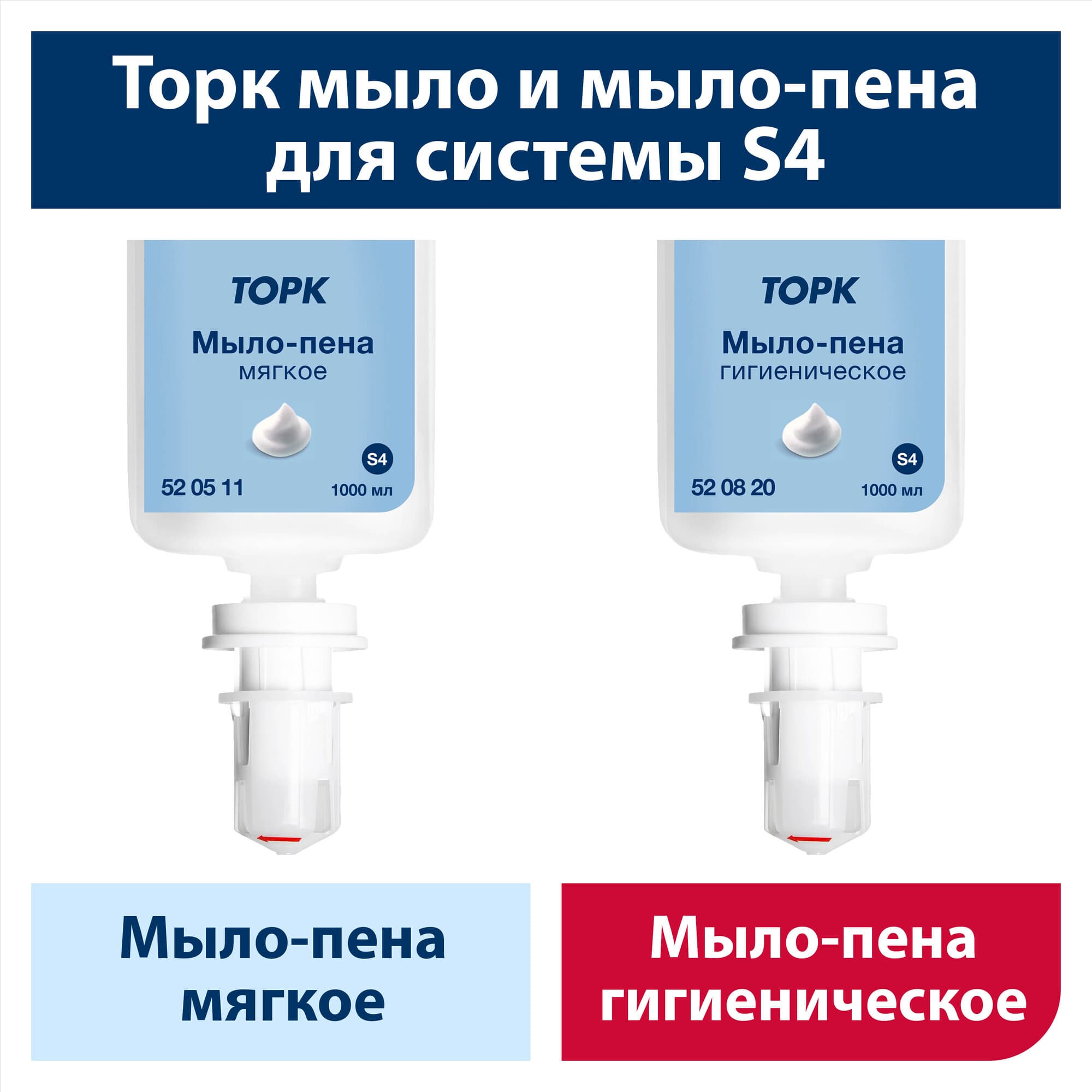 Жидкое  мыло-пена гигиеническое  Торк Advanced, 1 л., S4