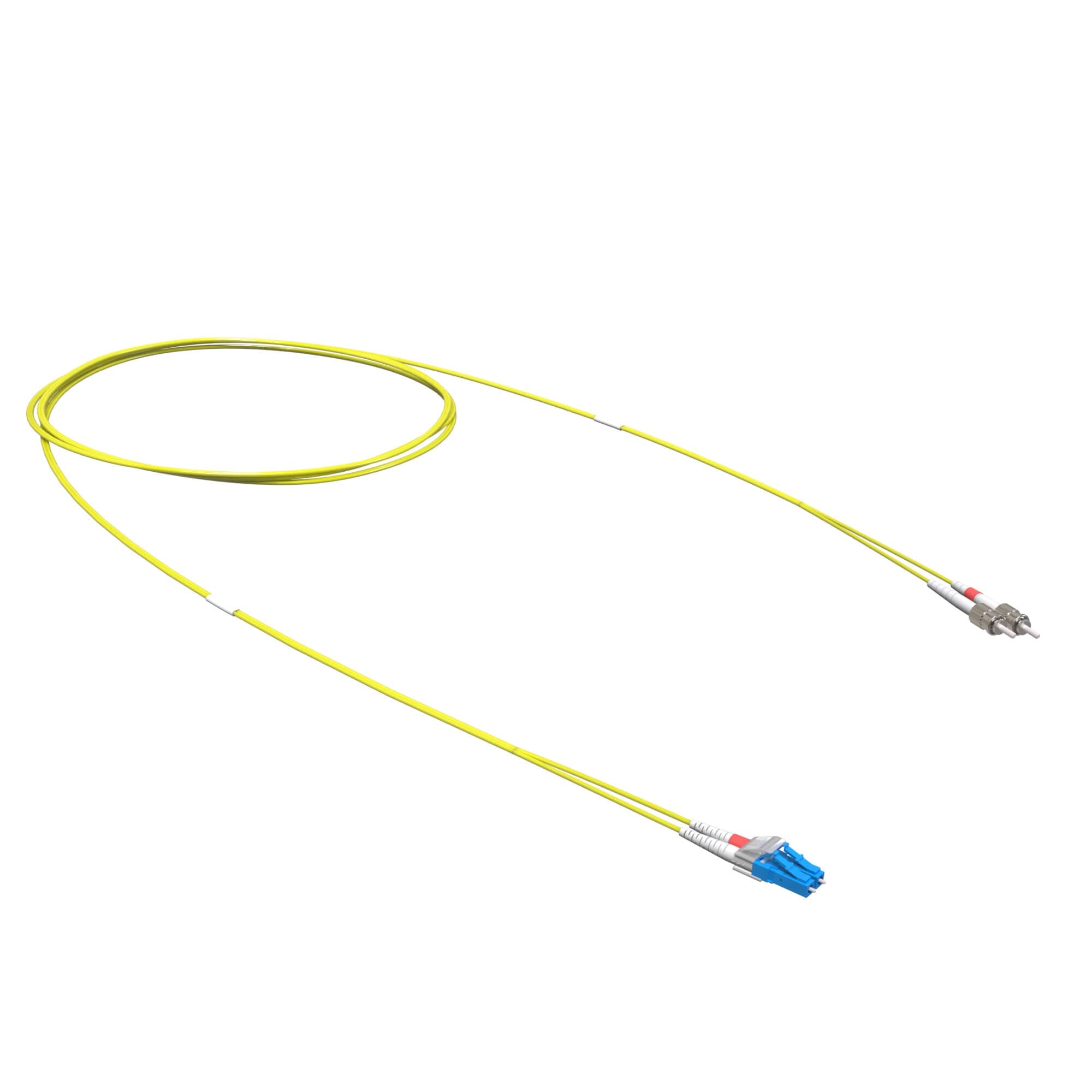 Патч-корд оптический переходной двухволоконный (Duplex) LC-UPC/ST-UPC, 9/125 OS2, 5 м