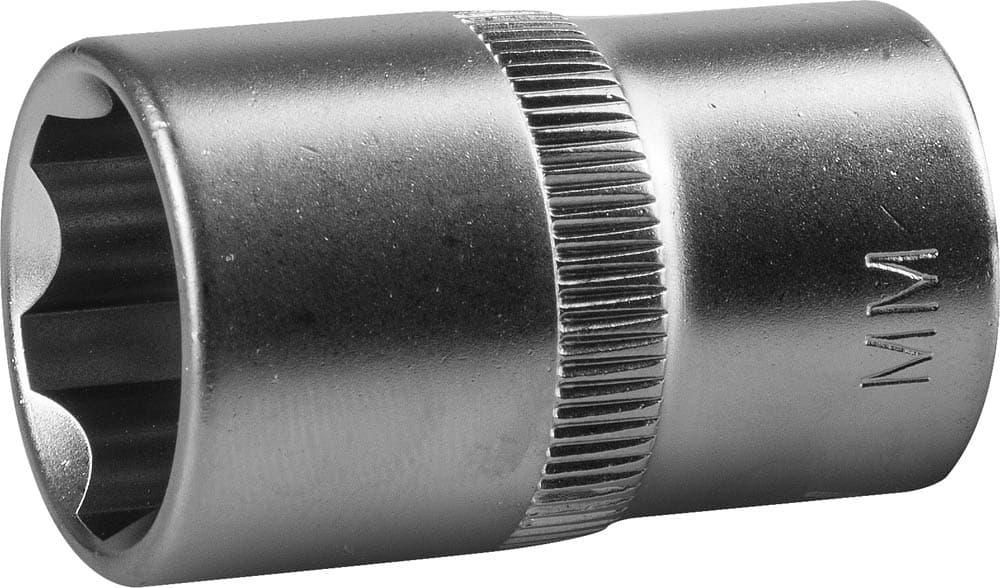 Торцовая головка ''Мастер'' (1/2''), Cr-V, SUPER LOCK, хроматированное покрытие, 15 мм