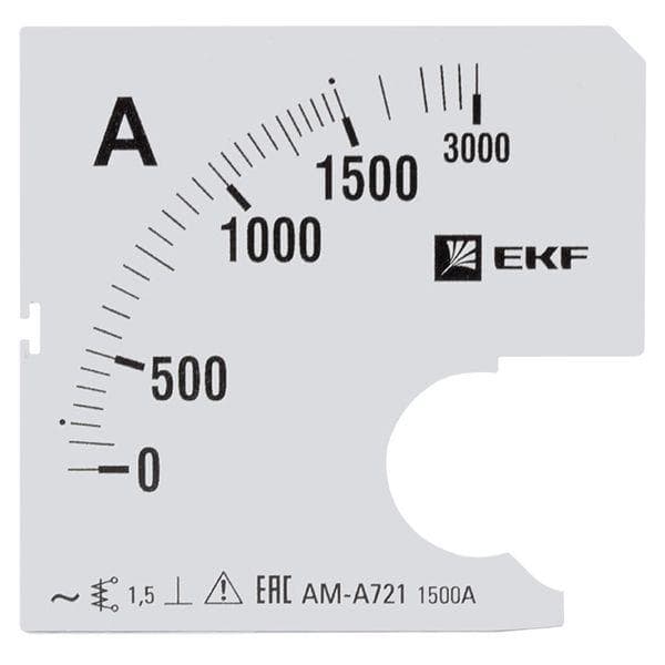 Шкала сменная для A721 1500/5А-1,5 PROxima