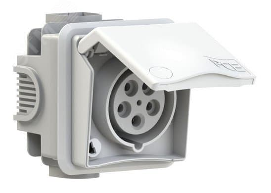 Розетка встраиваемая 16А/400V/3P+N+E/IP44, офисная