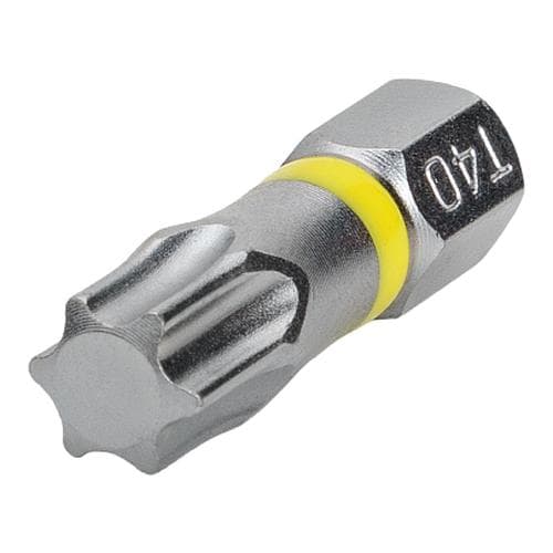 Бита с профилем TORX (торкс - шестилучевая звезда) TX40, длина 25 мм, хвостовик С6,3 мм, торсионная (3 шт)