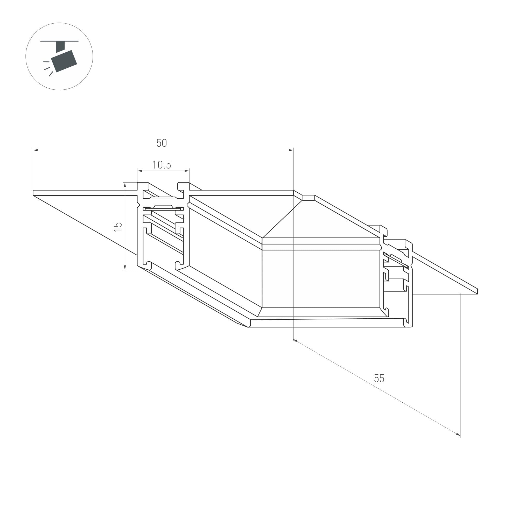 Коннектор угловой MAG-MICROCOSM-CON-FDW-L90 (BK) (IP20)