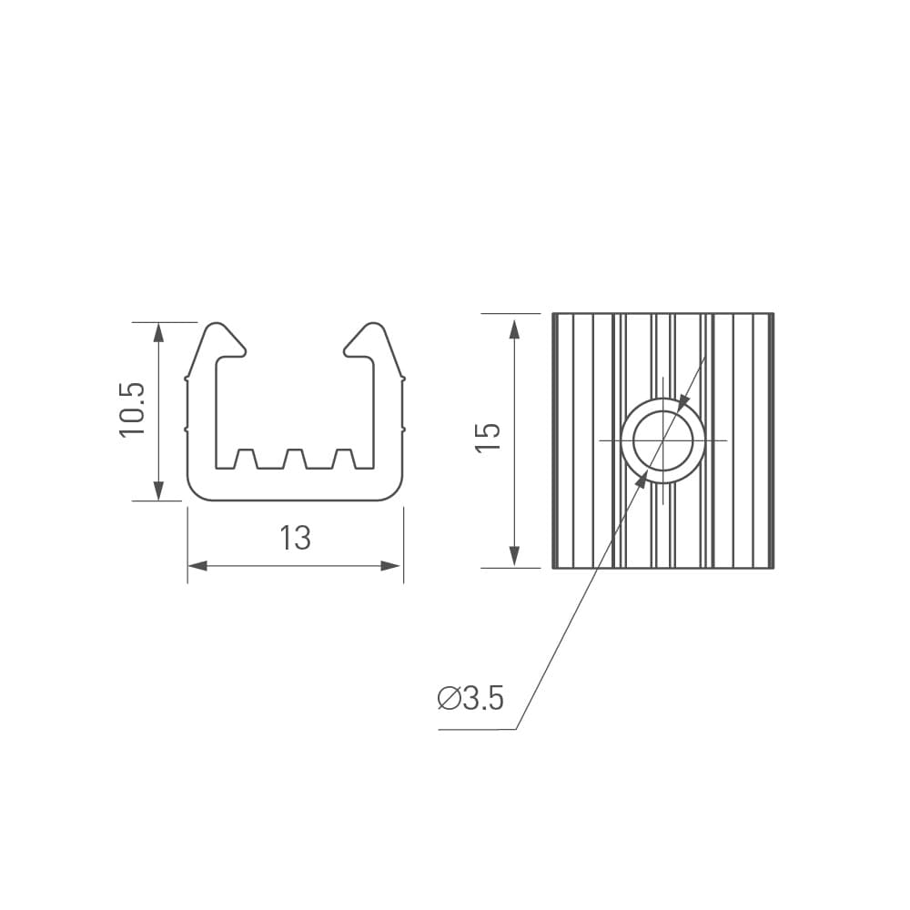 Коннектор угловой MAG-MICROCOSM-CON-FDW-L90 (BK) (IP20)