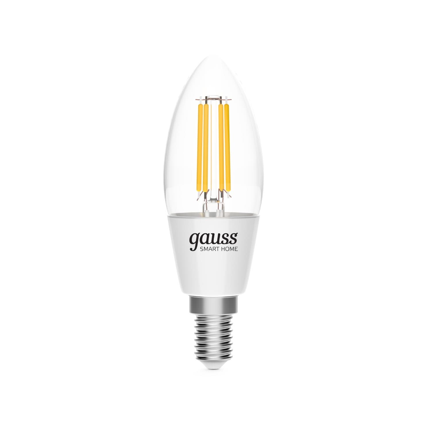 Лампа светодиодная умная филаментная LED 4.5 Вт 495 лм 2000-6500К E14 AC 220В IP20 изменение цветовой температуры и диммирование управление по Wi-Fi Smart Home