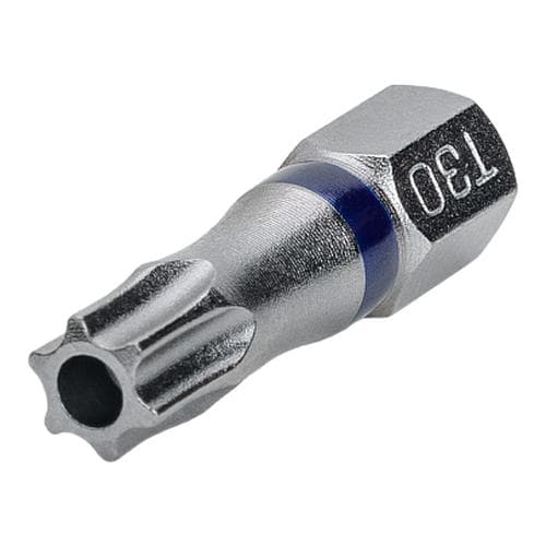 Бита с профилем TORX Hole (торкс - шестилучевая звезда c отверстием) TX30, длина 25 мм, хвостовик С6,3 мм, торсионная (3 шт)