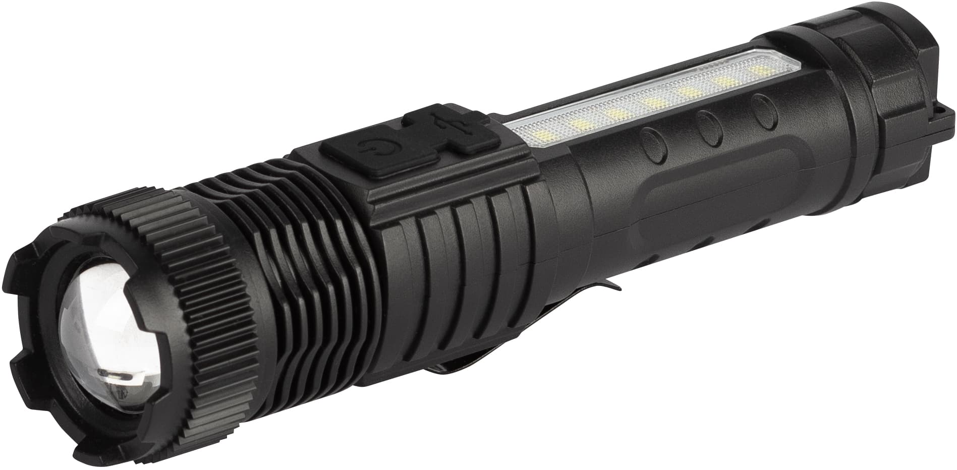 Фонарь светодиодный UA-401 универсальный аккумуляторный 3 Вт LED + 3 Вт COB оптический Zoom 3 режима магнит type C