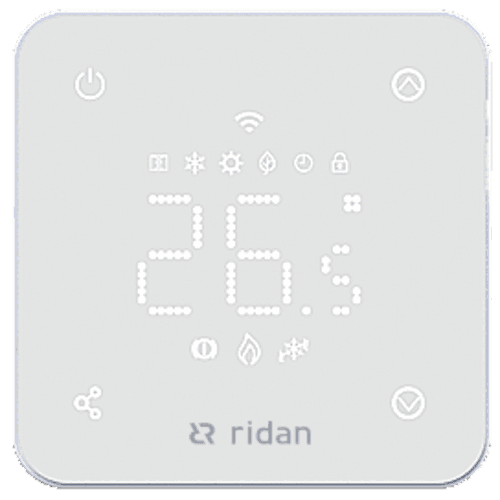 Термостат комнатный сенсорный встраиваемый RSmart -FW с Wi-Fi подключением белый