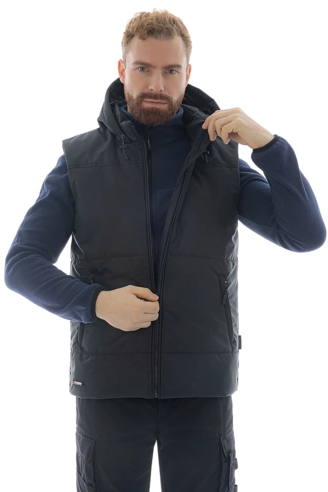 Жилет утепленный Brodeks KW112, черный (L)