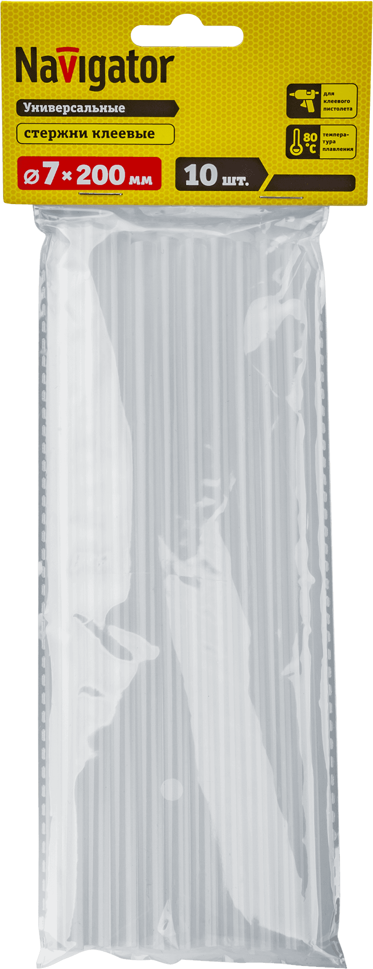 Клей Navigator 93 243 NEM-Ks01-7-200-H10 (стержень, 7 ммх200 мм, 10 шт)
