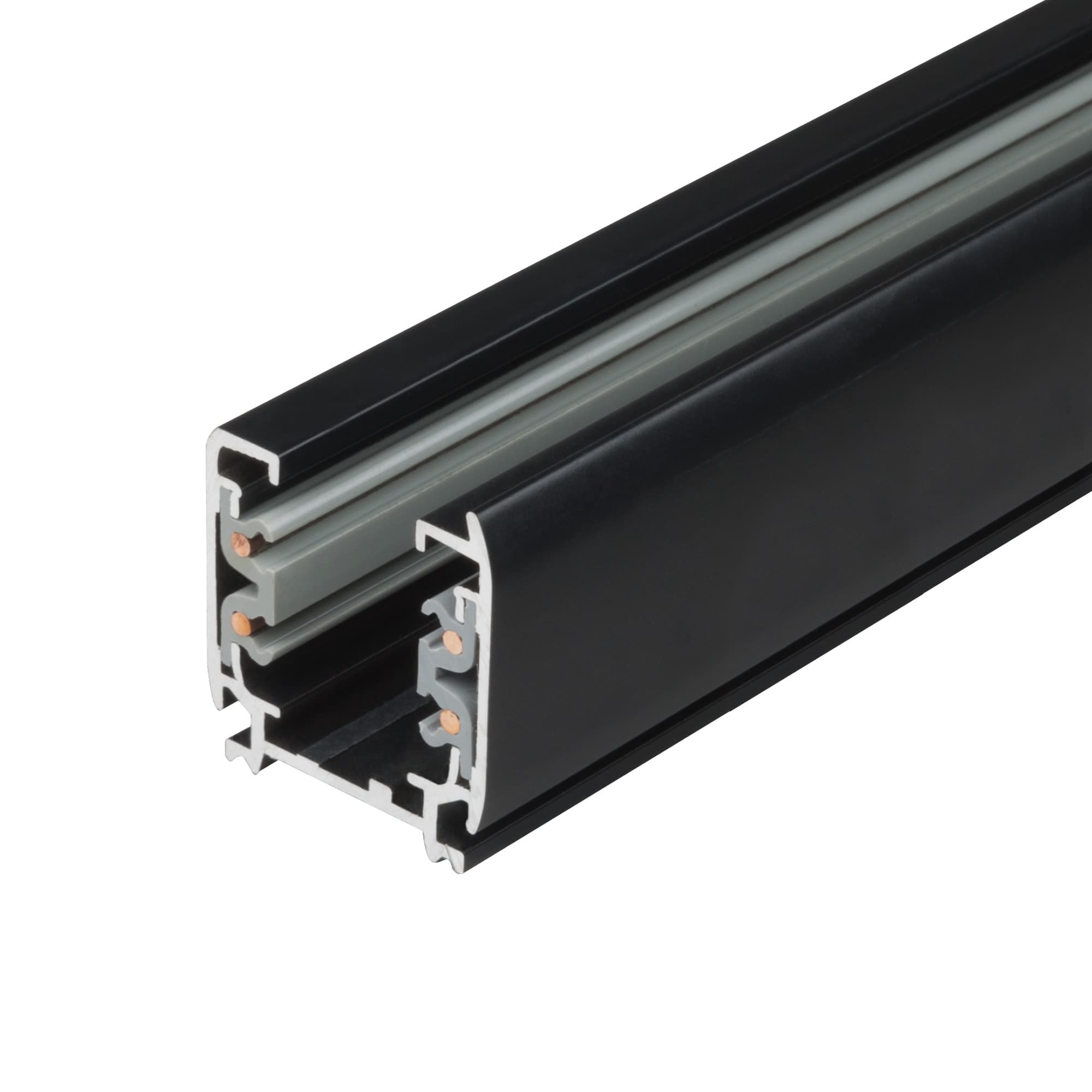 Шинопровод осветительный, тип А Трехфазный черный Длина 1 м UBX-AS4 BLACK 100 POLYBAG