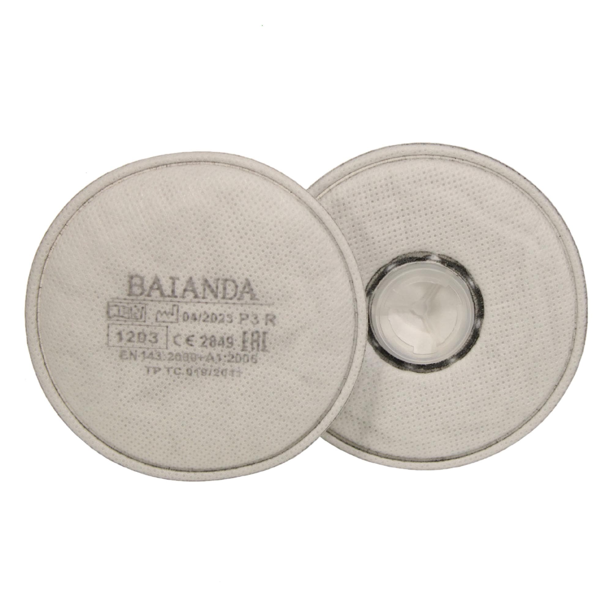 Фильтр для защиты от твердых и жидких частиц BAIANDA 1203 P3R, РОЗ 2 шт/уп