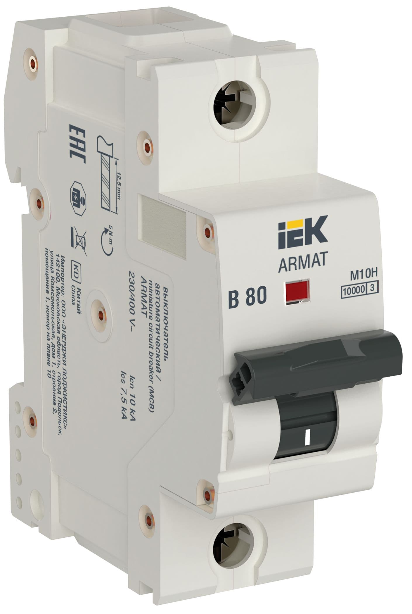 ARMAT Автоматический выключатель M10H 1P B 80A