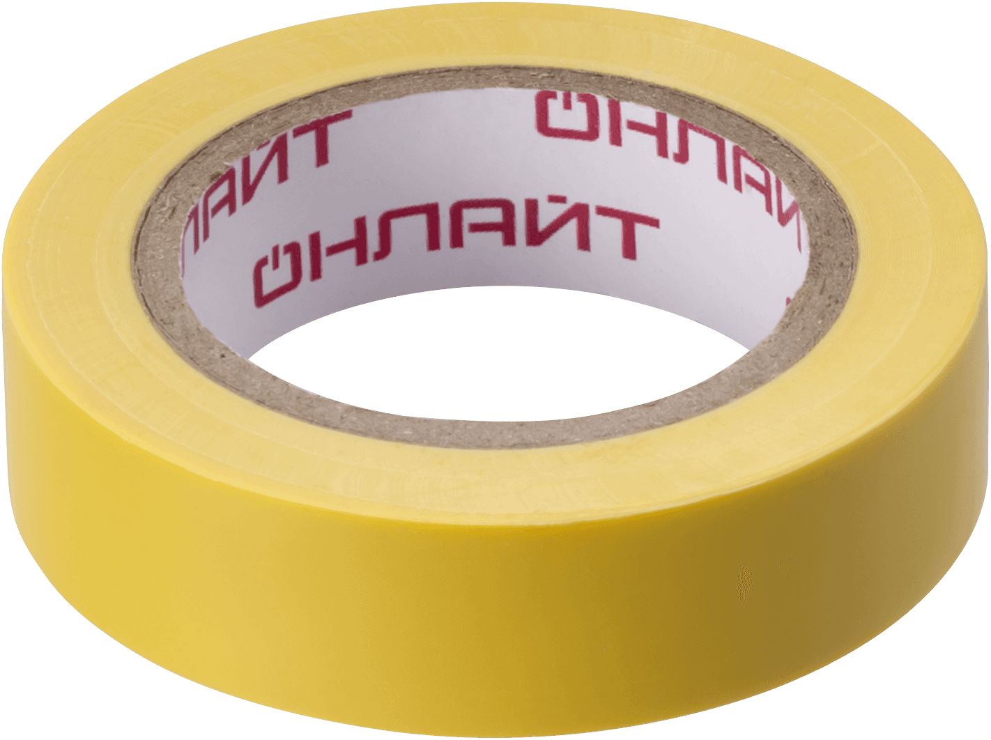 Изолента ПВХ желтая 15мм 10м ОНЛАЙТ OIT-B15-10/Y