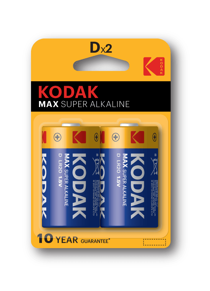 Батарейка Kodak LR20-2BL MAX SUPER Alkaline [KD-2] (20/100/3200)