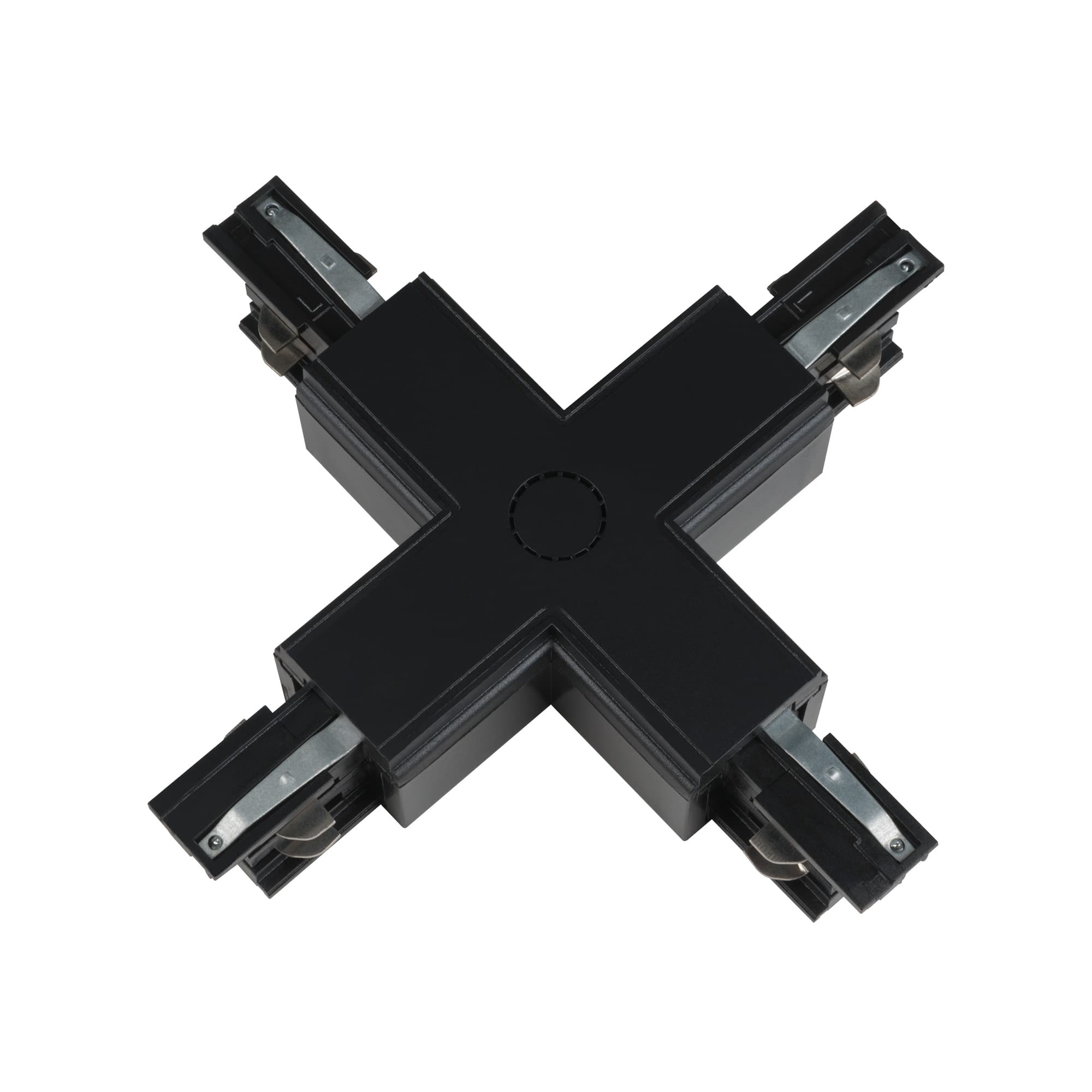 Соединитель для шинопроводов Х-образный черный UBX-A41 BLACK 1 POLYBAG