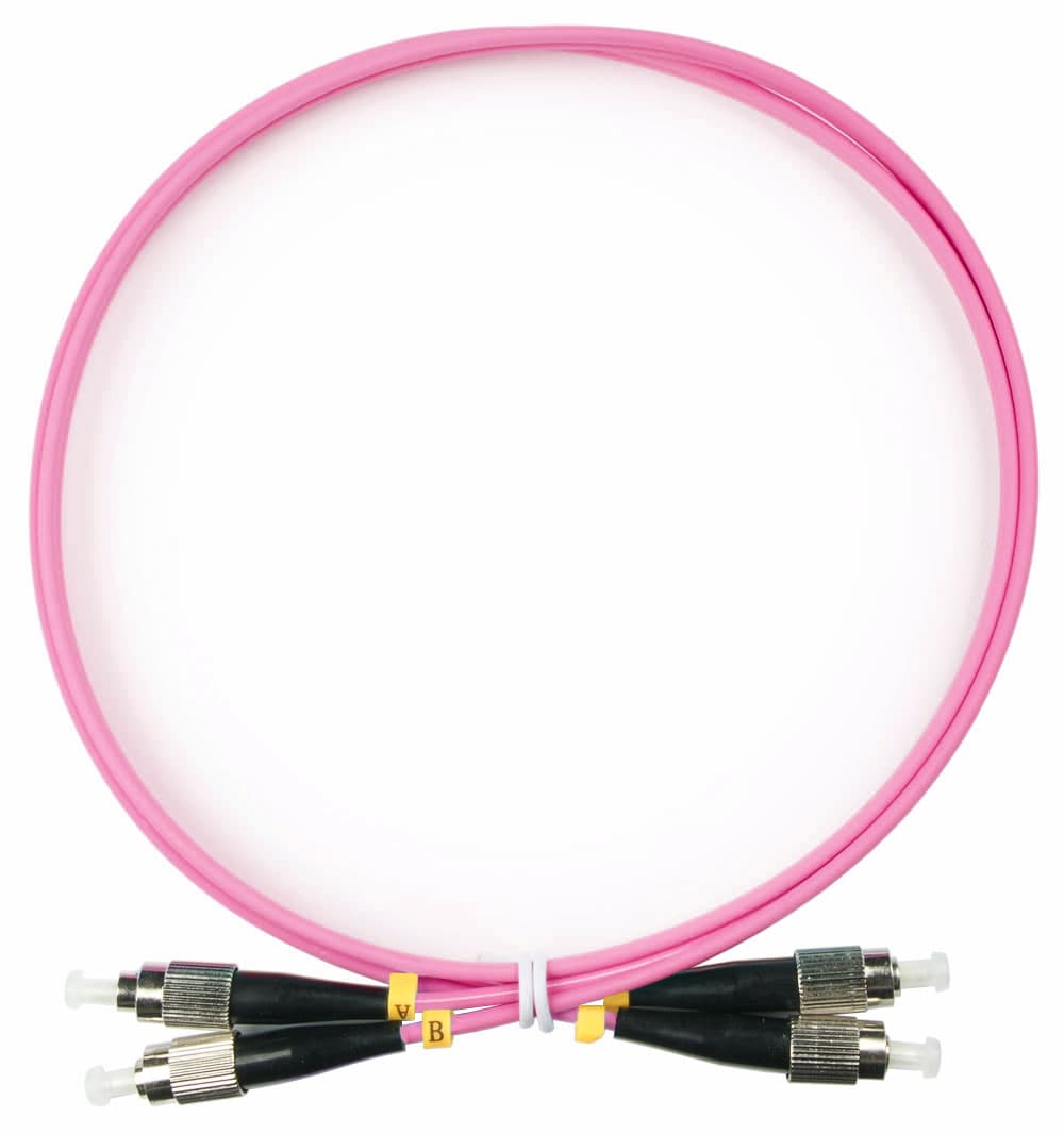 Патч-корд оптический duplex 1м FC-FC 50/125MM OM4 LSZH