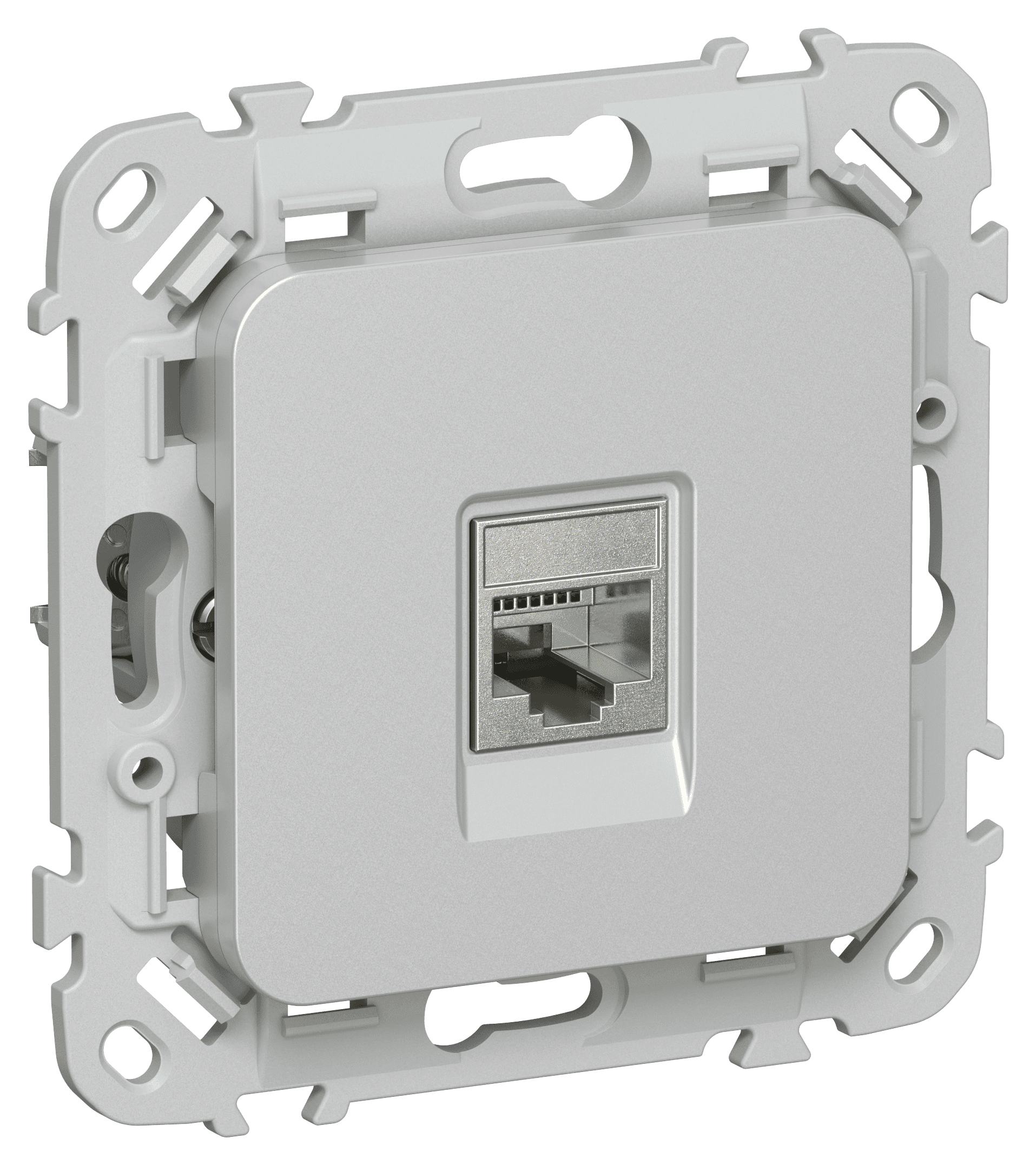 FLITE Розетка компьютерная RJ45 категория 5Е STP РК5е-1-1-ФлА алюминий IEK