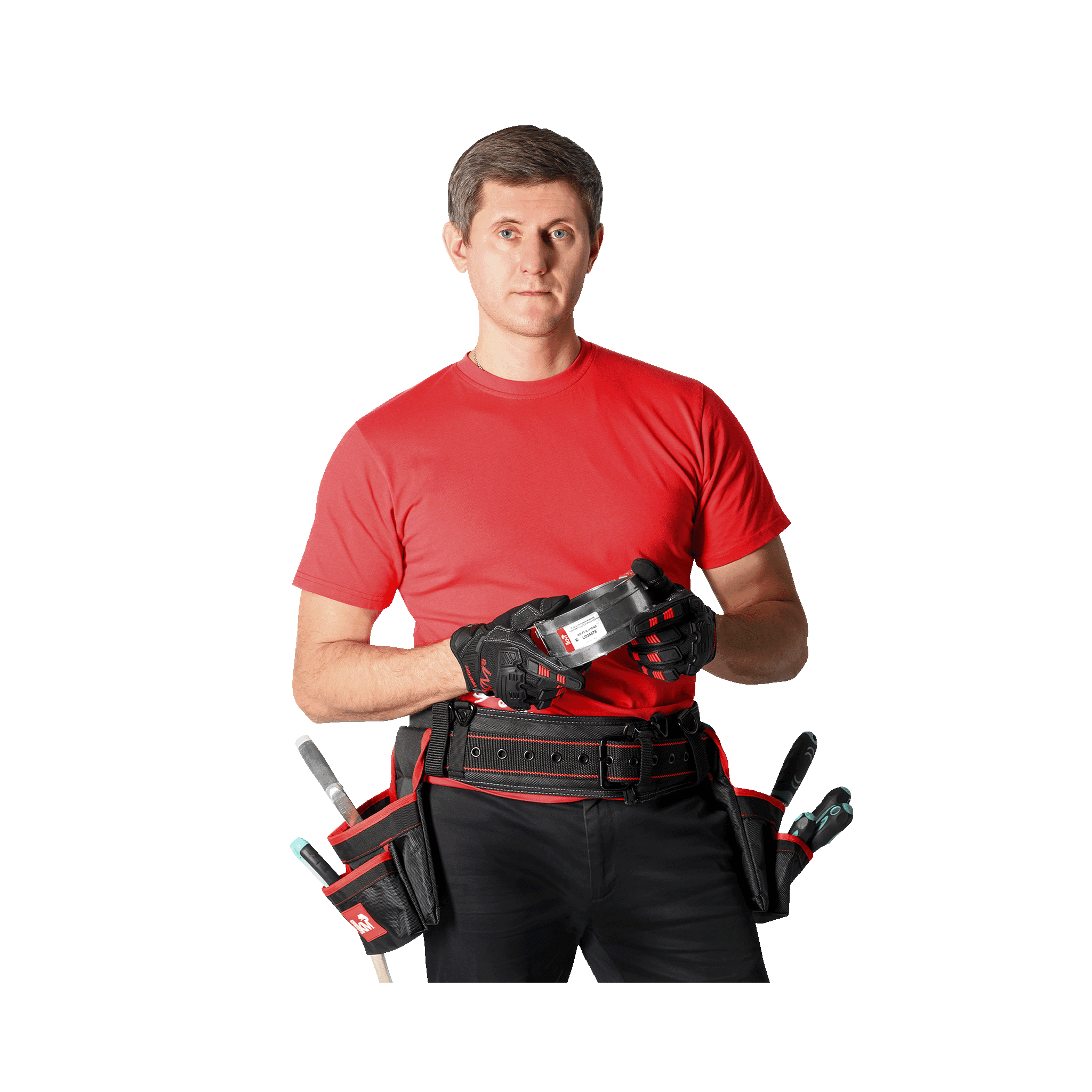 Пояс монтажный усиленный с подсумками KM-BELTBAG-23