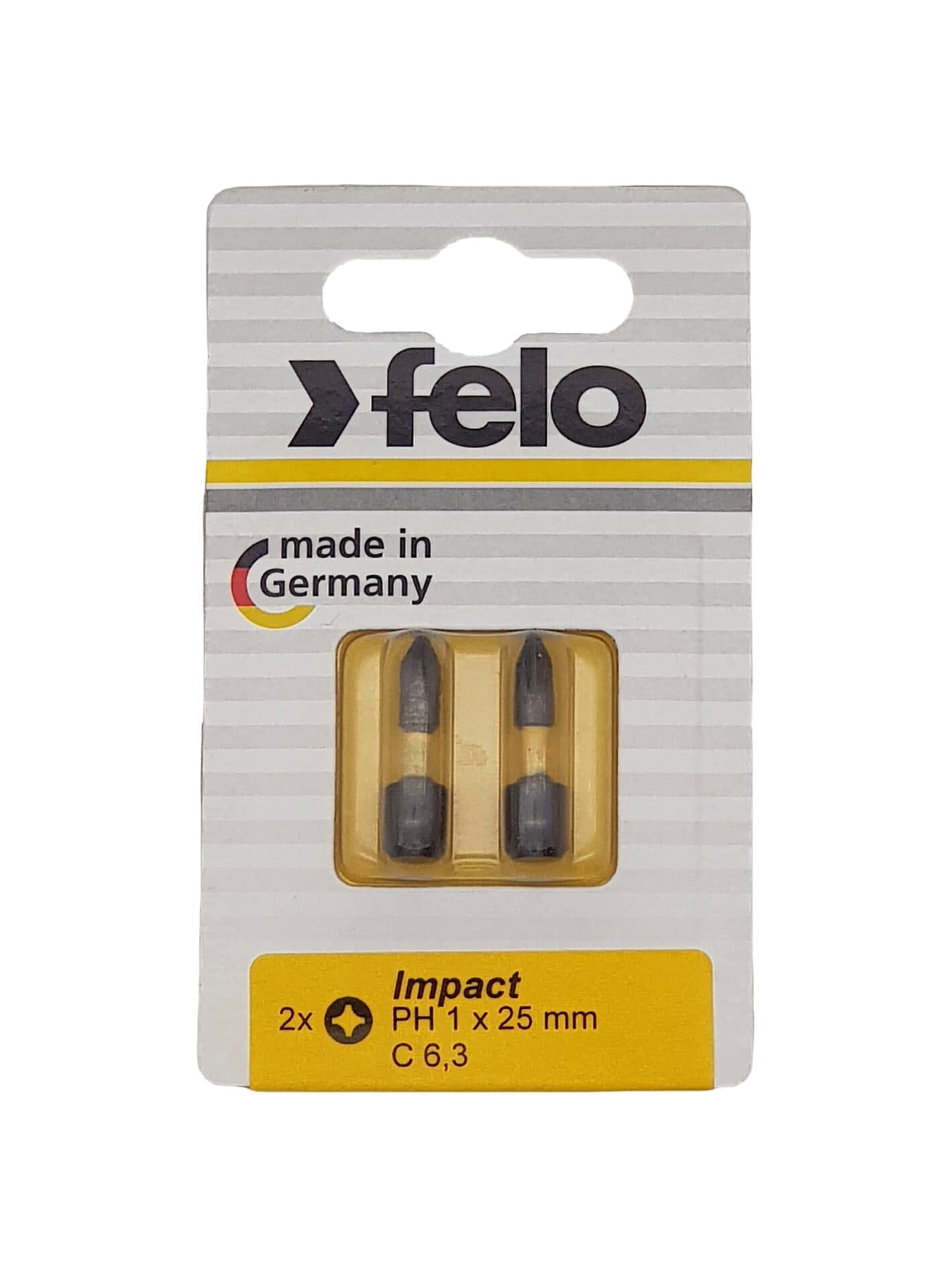 Бита крестовая ударная серия Impact PH 1X25,2 шт