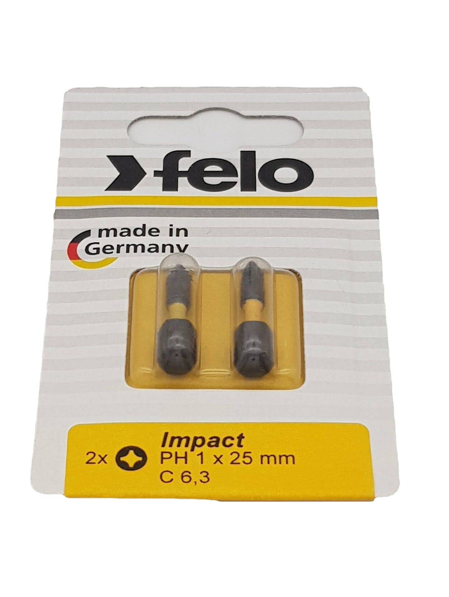Бита крестовая ударная серия Impact PH 1X25,2 шт